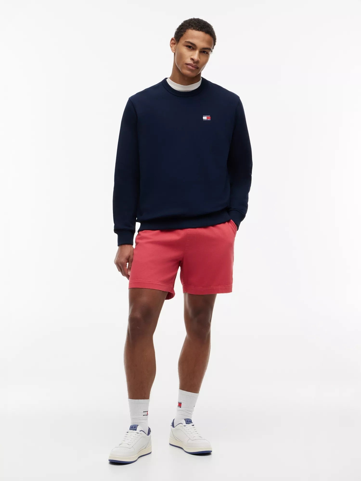 Felpa Badge Brushed Terry - Dark Night Navy