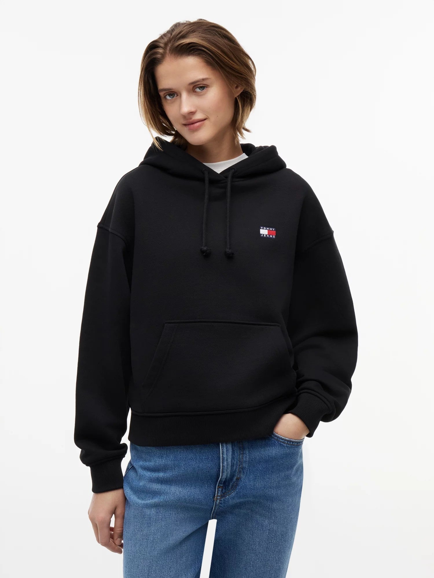 Felpa Boxy Badge - Black