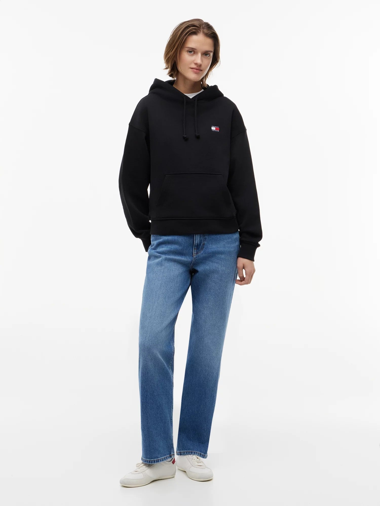 Felpa Boxy Badge - Black