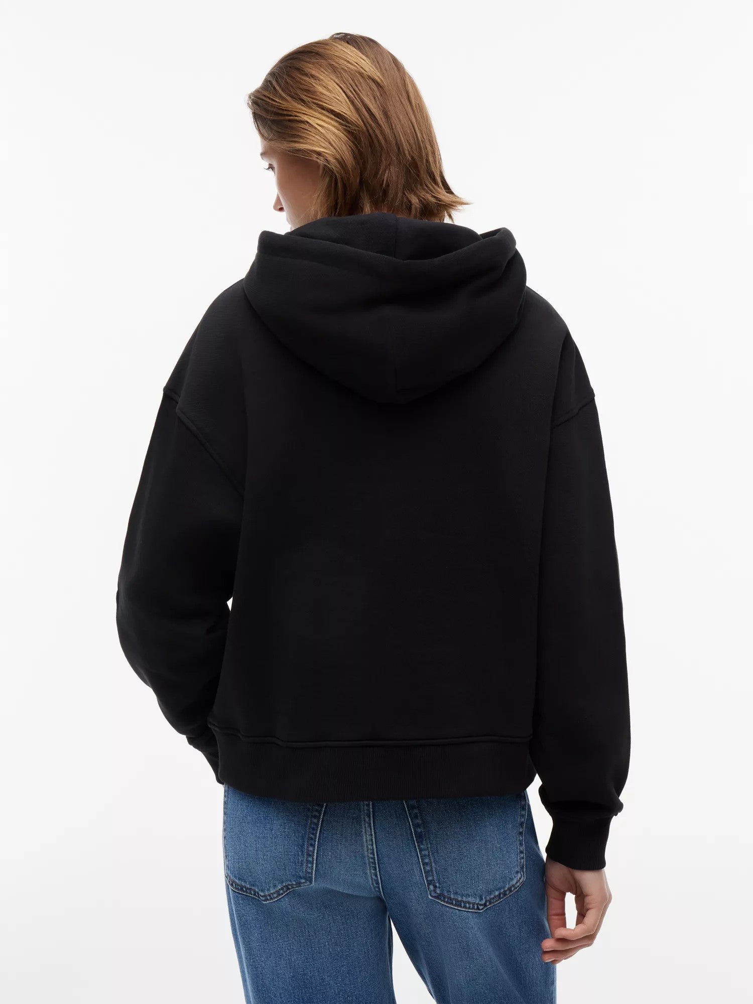 Felpa Boxy Badge - Black