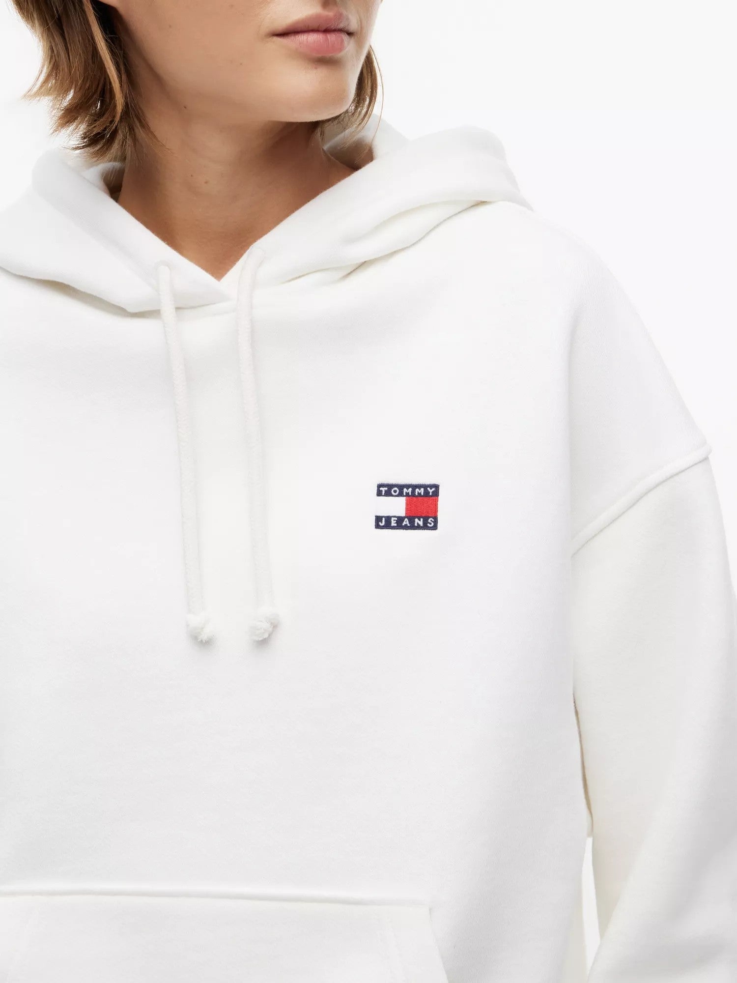 Felpa Boxy Badge - Ecru