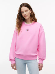 Felpa Boxy Badge - Pink Daisy