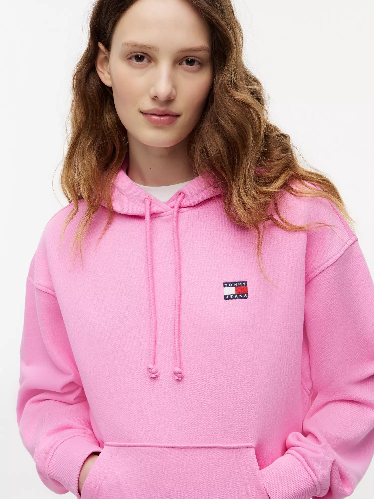 Felpa Boxy Badge - Pink Daisy