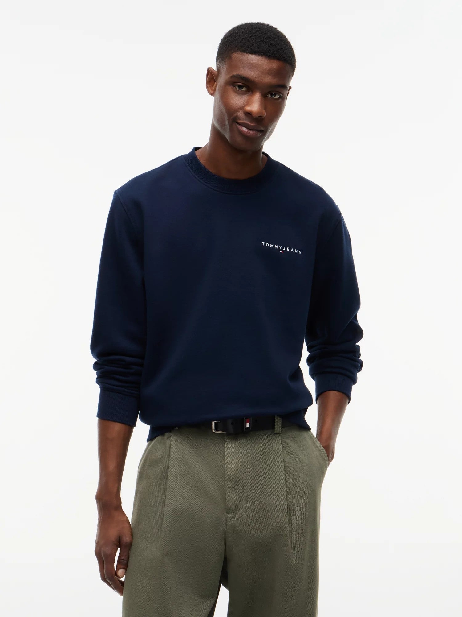 Felpa Linear Logo - Dark Blue
