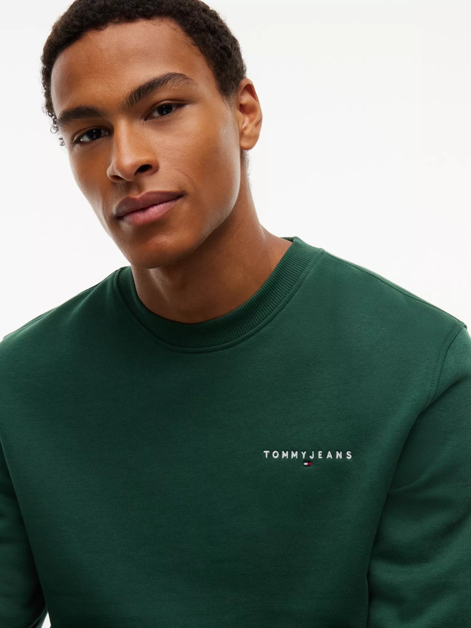 Felpa Linear Logo - Velvet Green
