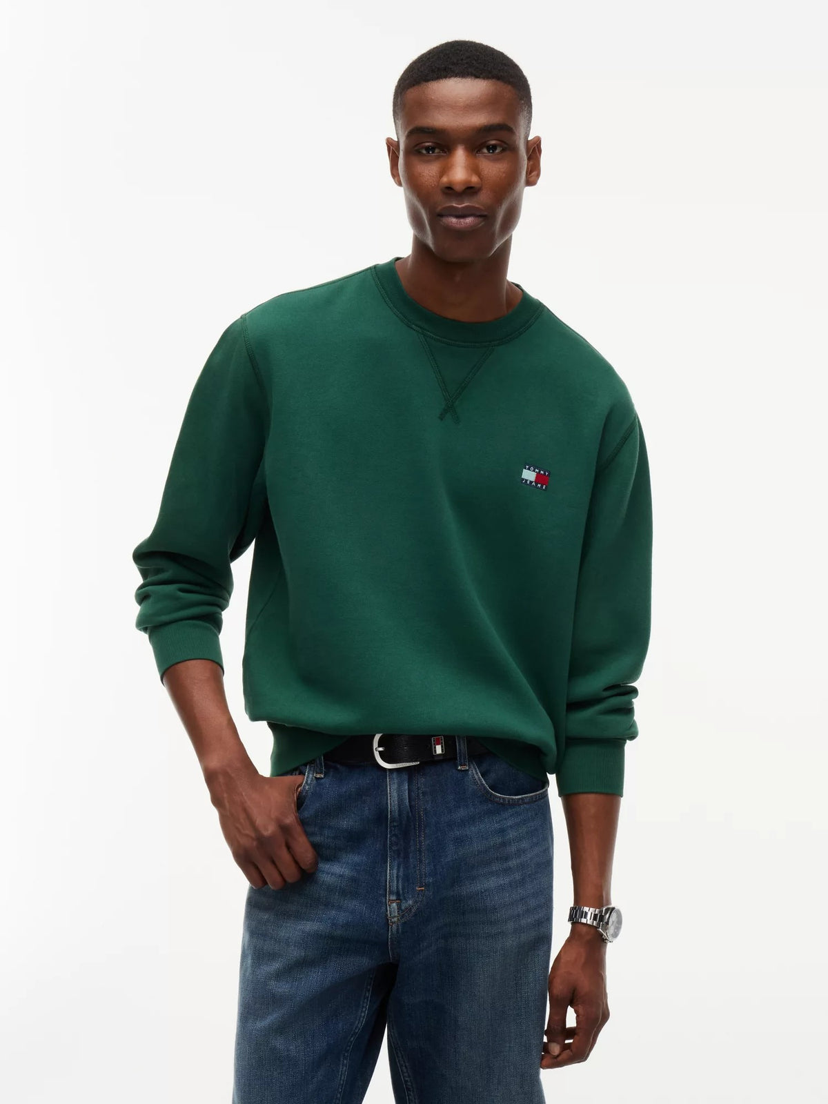 Felpa Regular Badge - Velvet Green