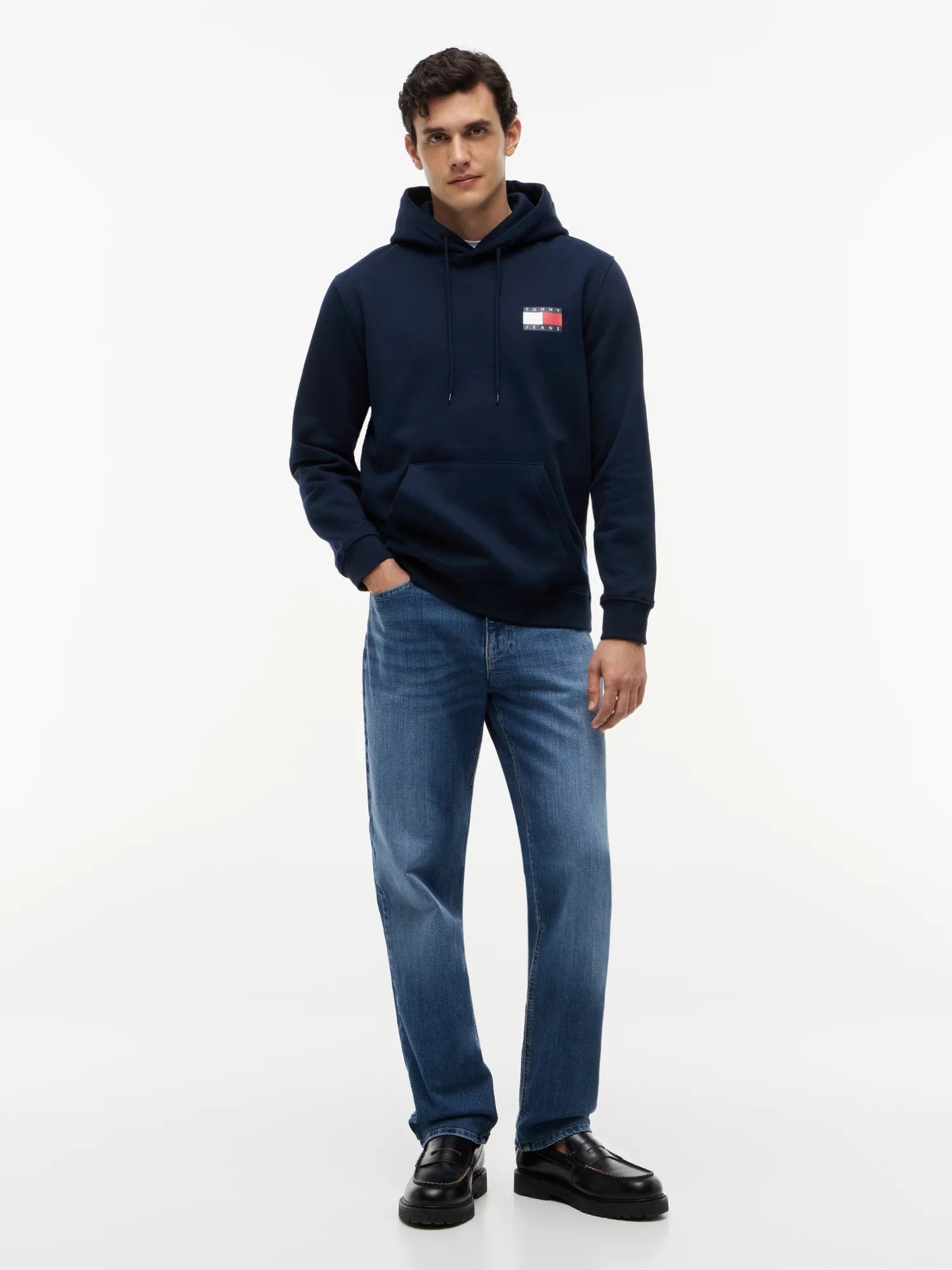 Felpa Regular Essential Flag - Dark Blue