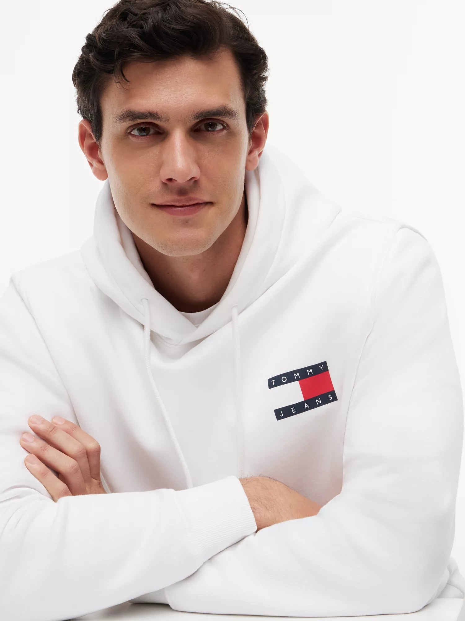 Felpa Regular Essential Flag - White