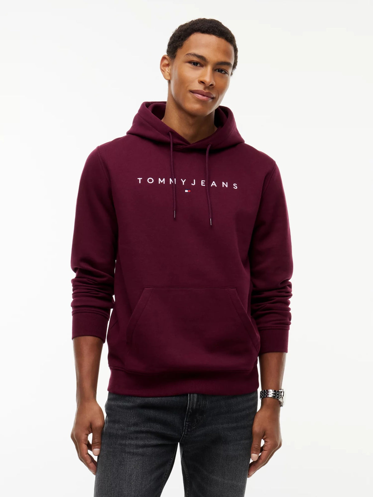 Felpa Regular Linear Logo - Calypso Berry