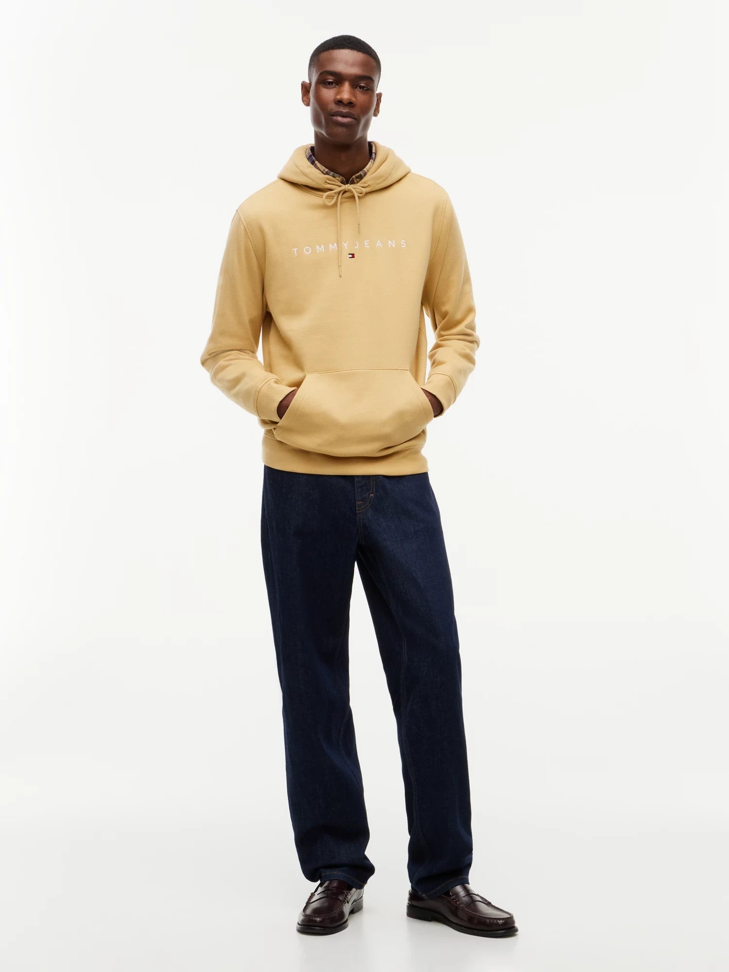 Felpa Regular Linear Logo - Sandy Beige