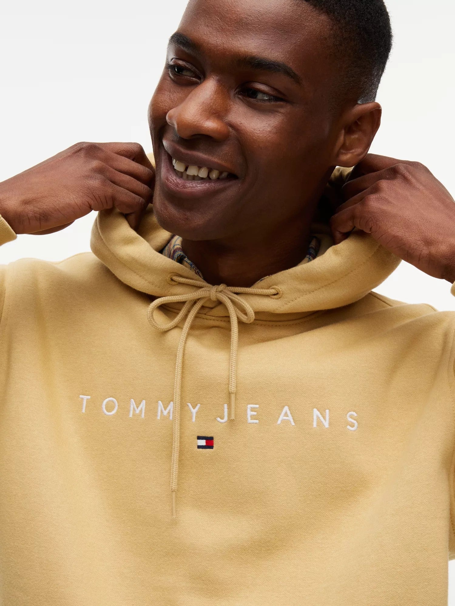 Felpa Regular Linear Logo - Sandy Beige