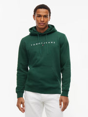 Felpa Regular Linear Logo - Velvet Green