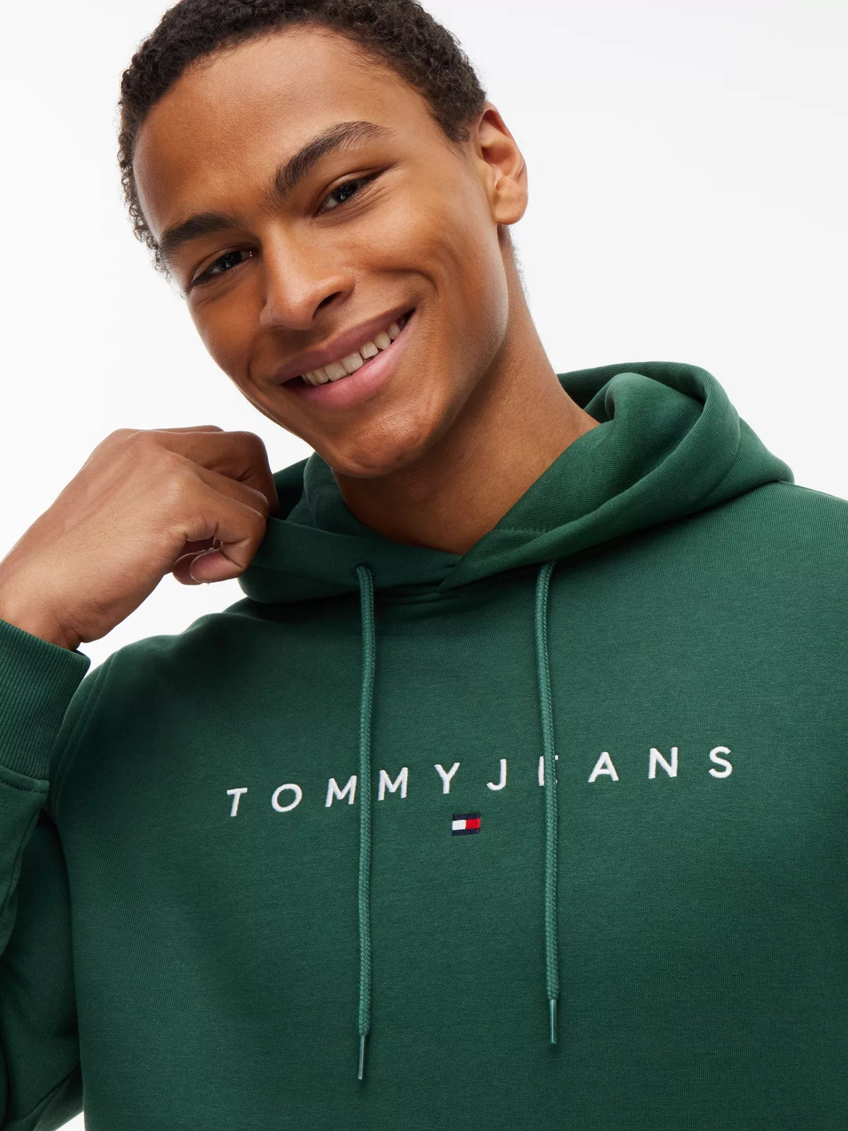 Felpa Regular Linear Logo - Velvet Green