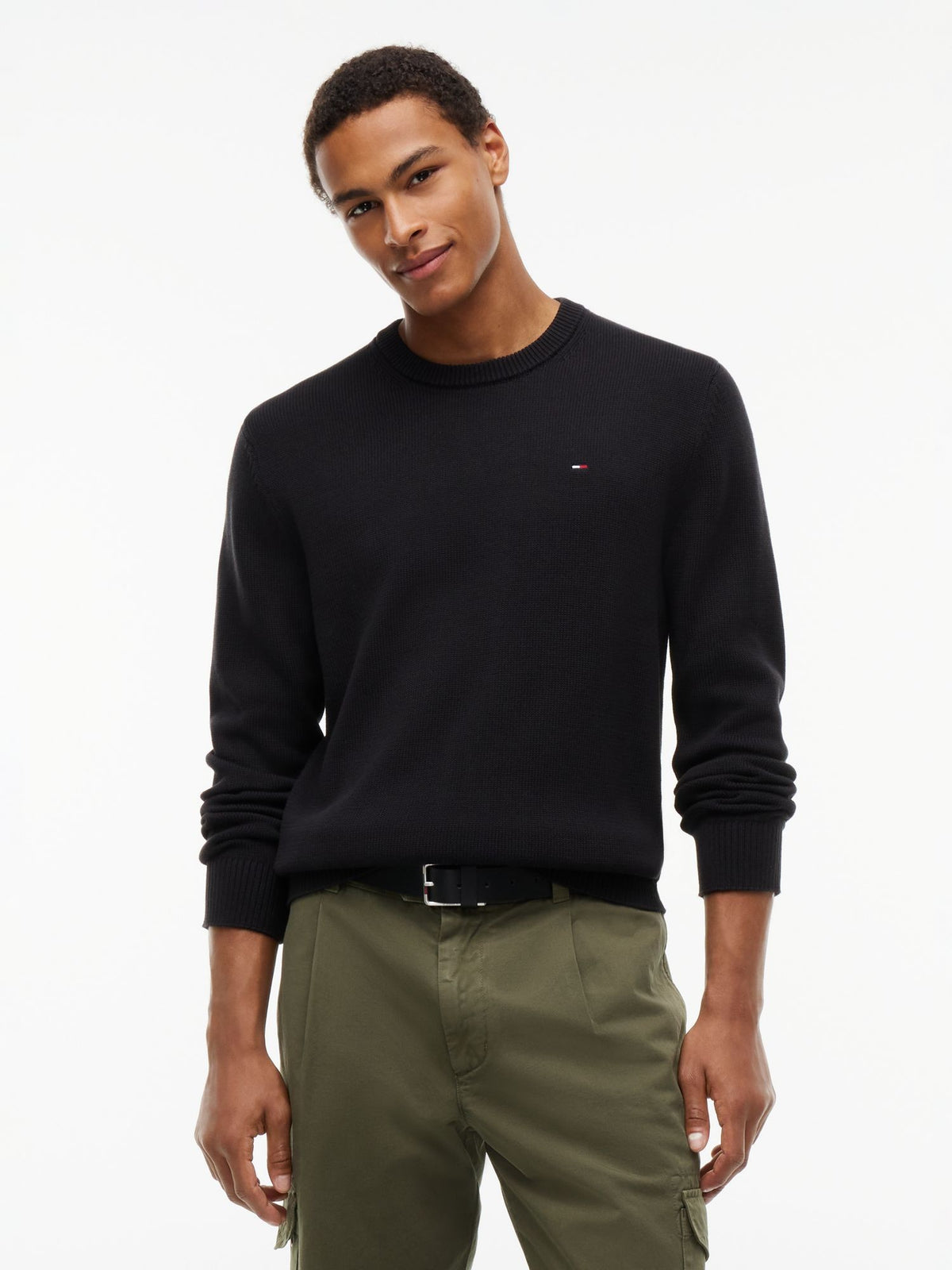 Felpa Slim Essential - Nero
