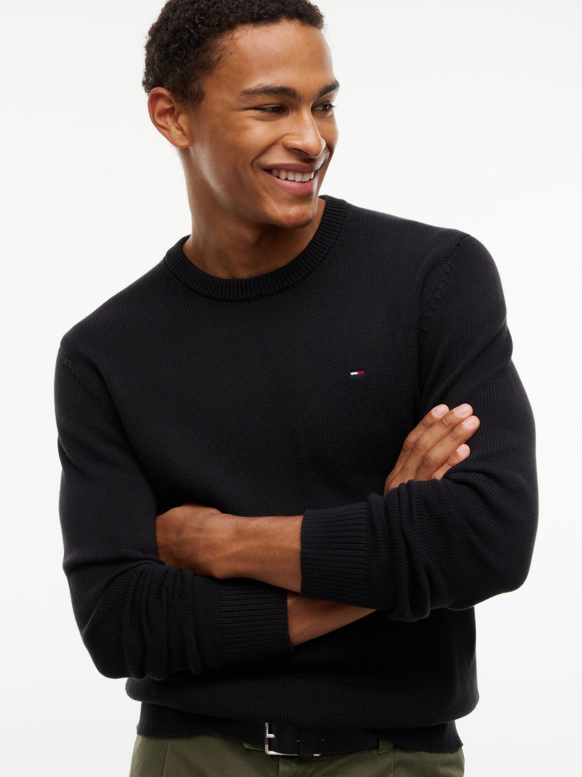 Felpa Slim Essential - Nero