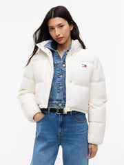 Giubbino Cropped Alaska Puffer - Off White