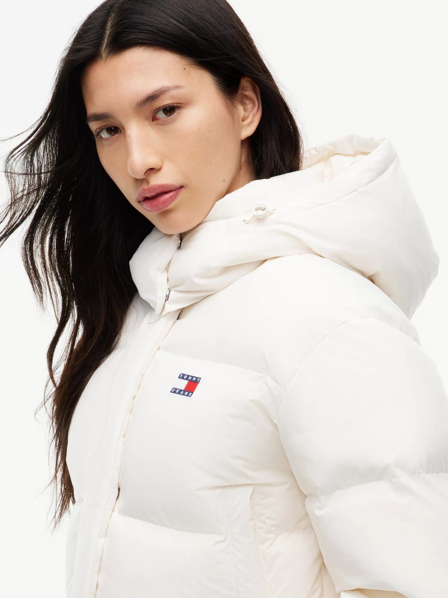 Giubbino Cropped Alaska Puffer - Off White