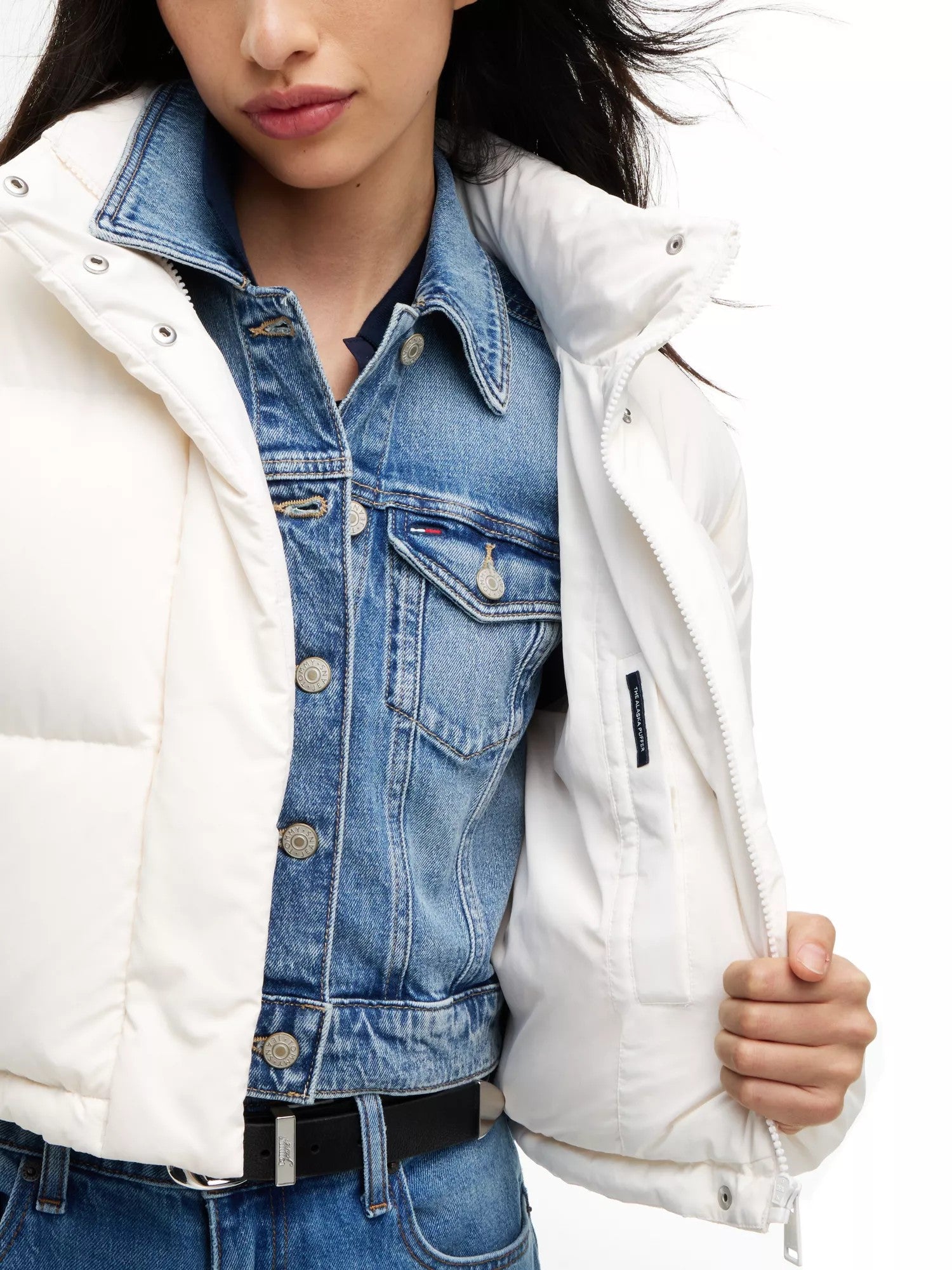 Giubbino Cropped Alaska Puffer - Off White