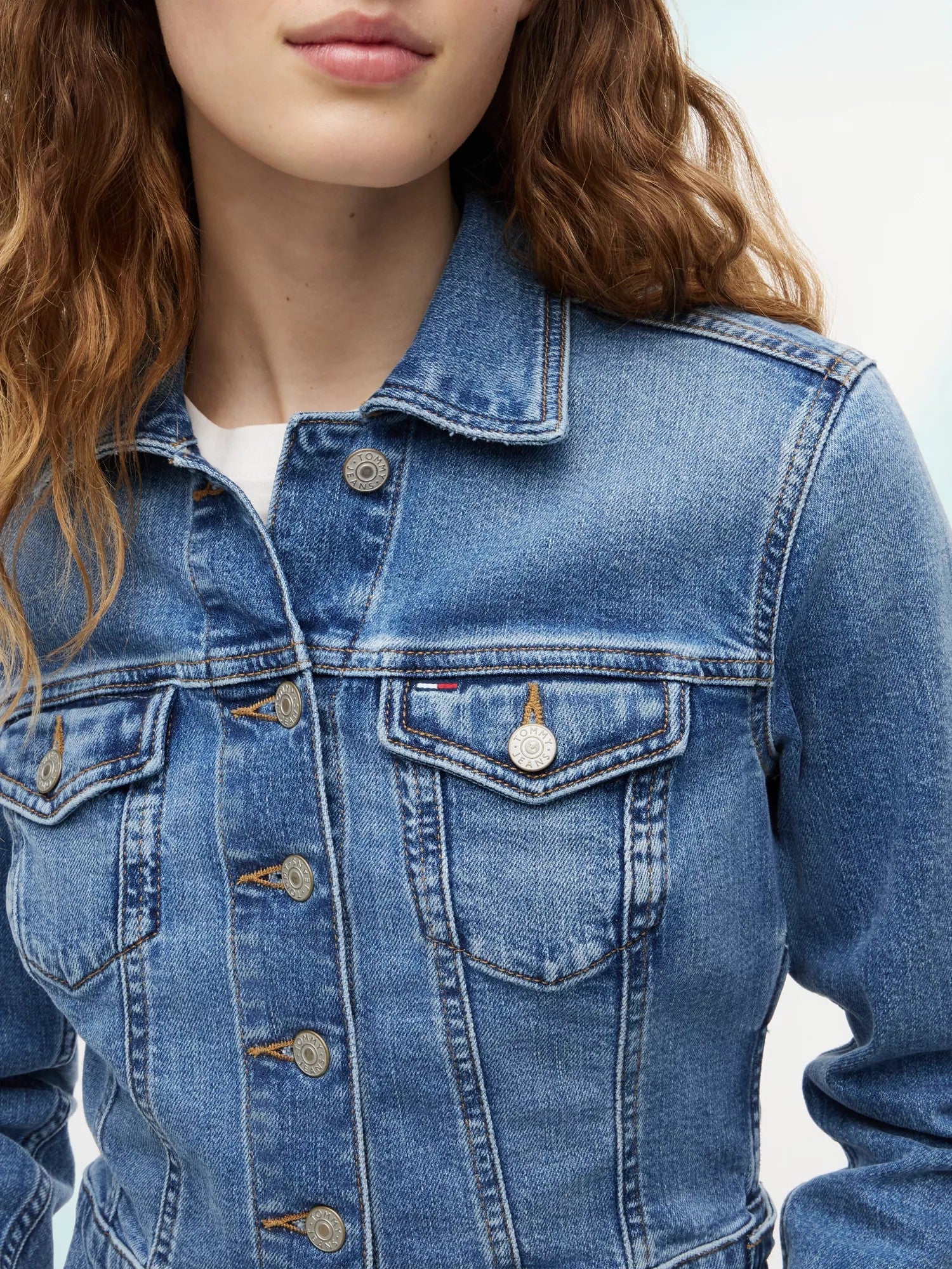 Giubbino Cropped Trucker - Denim Medium