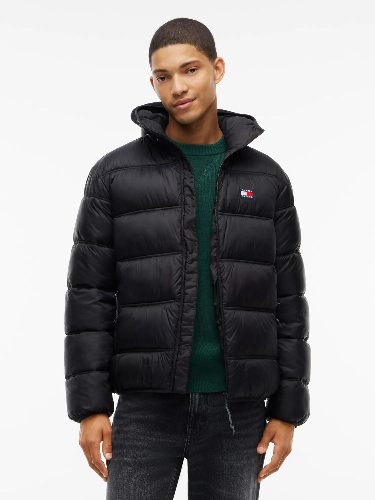 Giubbino Logo Puffer - Black
