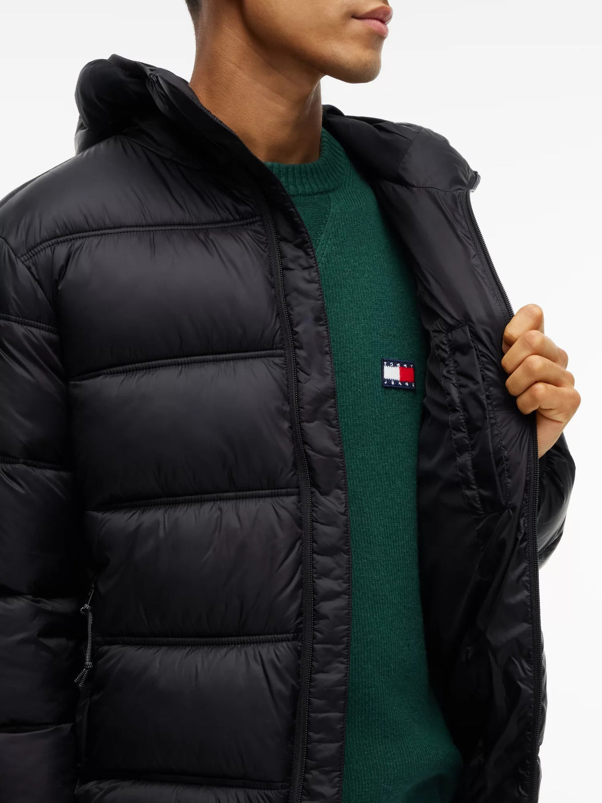 Giubbino Logo Puffer - Black