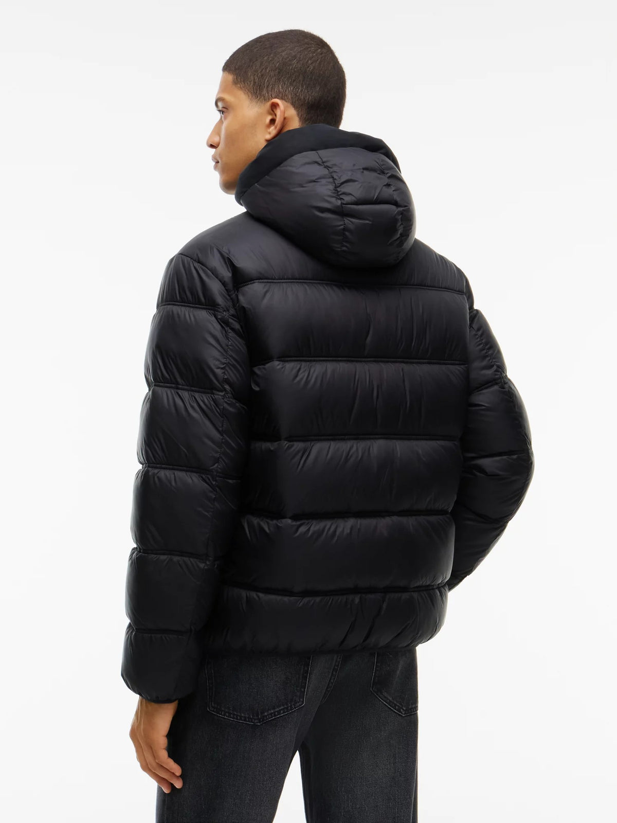 Giubbino Logo Puffer - Black