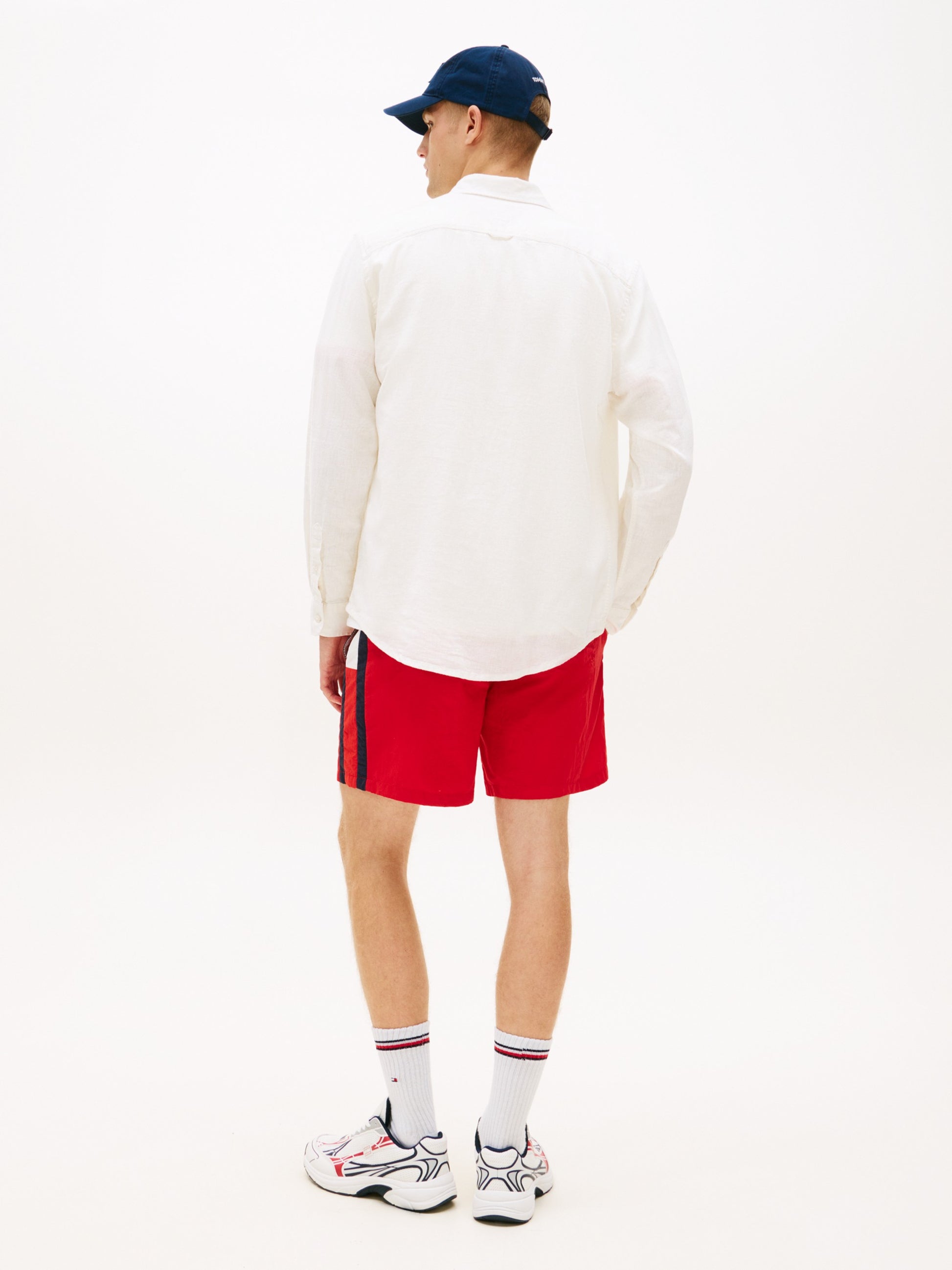Tommy Hilfiger Camicia Regular Linen Bianco