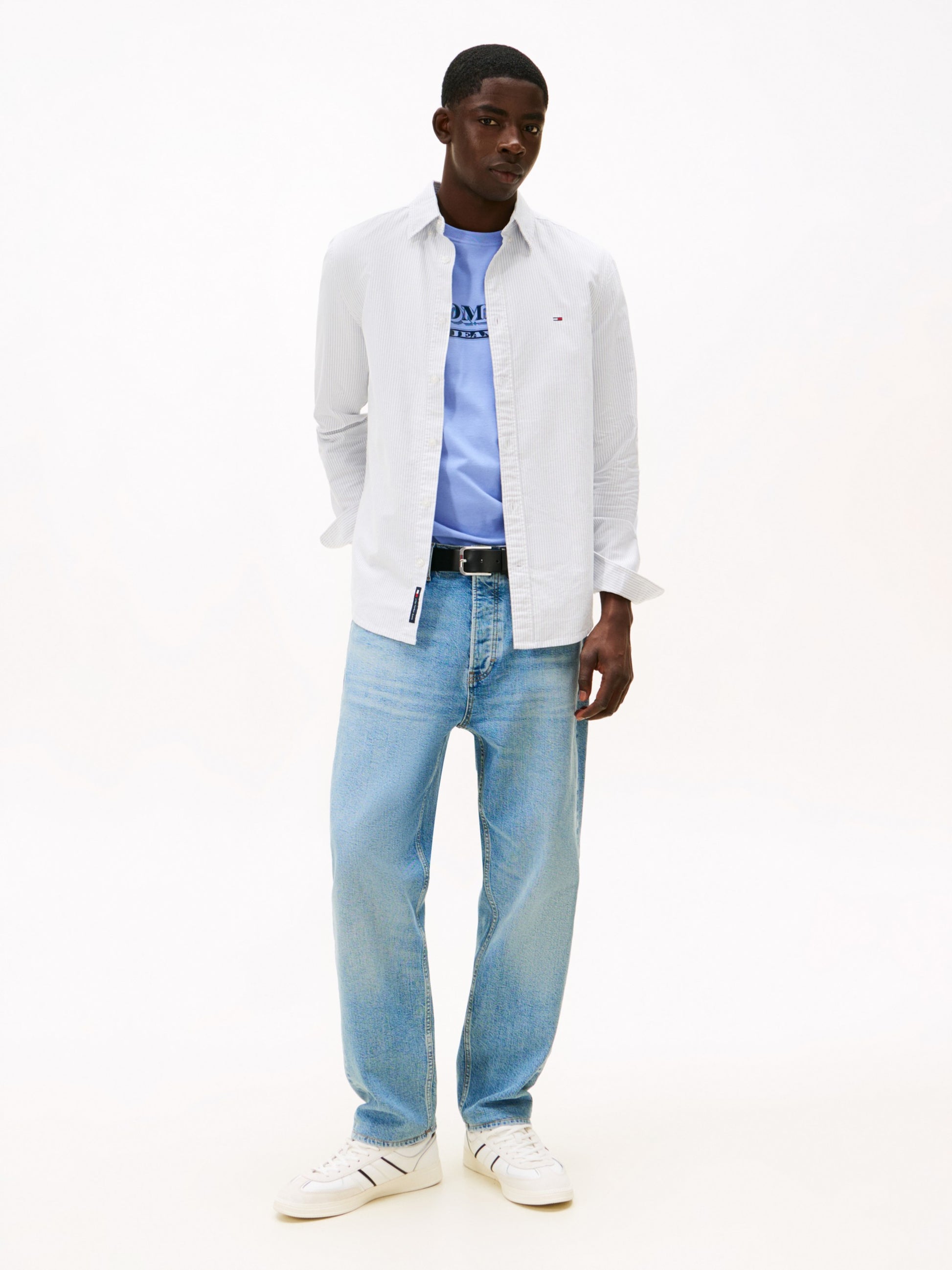 Tommy Hilfiger Camicia Slim Stripe Oxford Multicolor