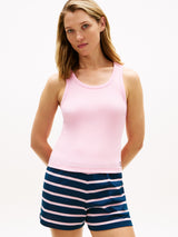 Canotta Essentials Rib - Rosa