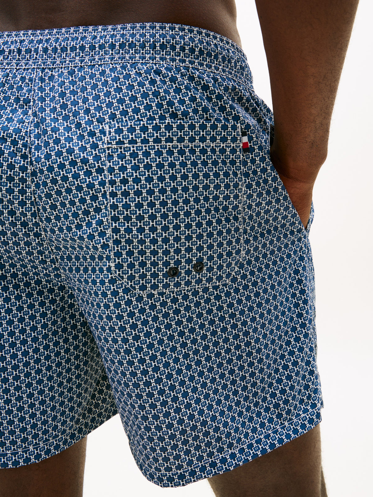 Tommy Hilfiger Costume Boxer Mini H Geo Blu