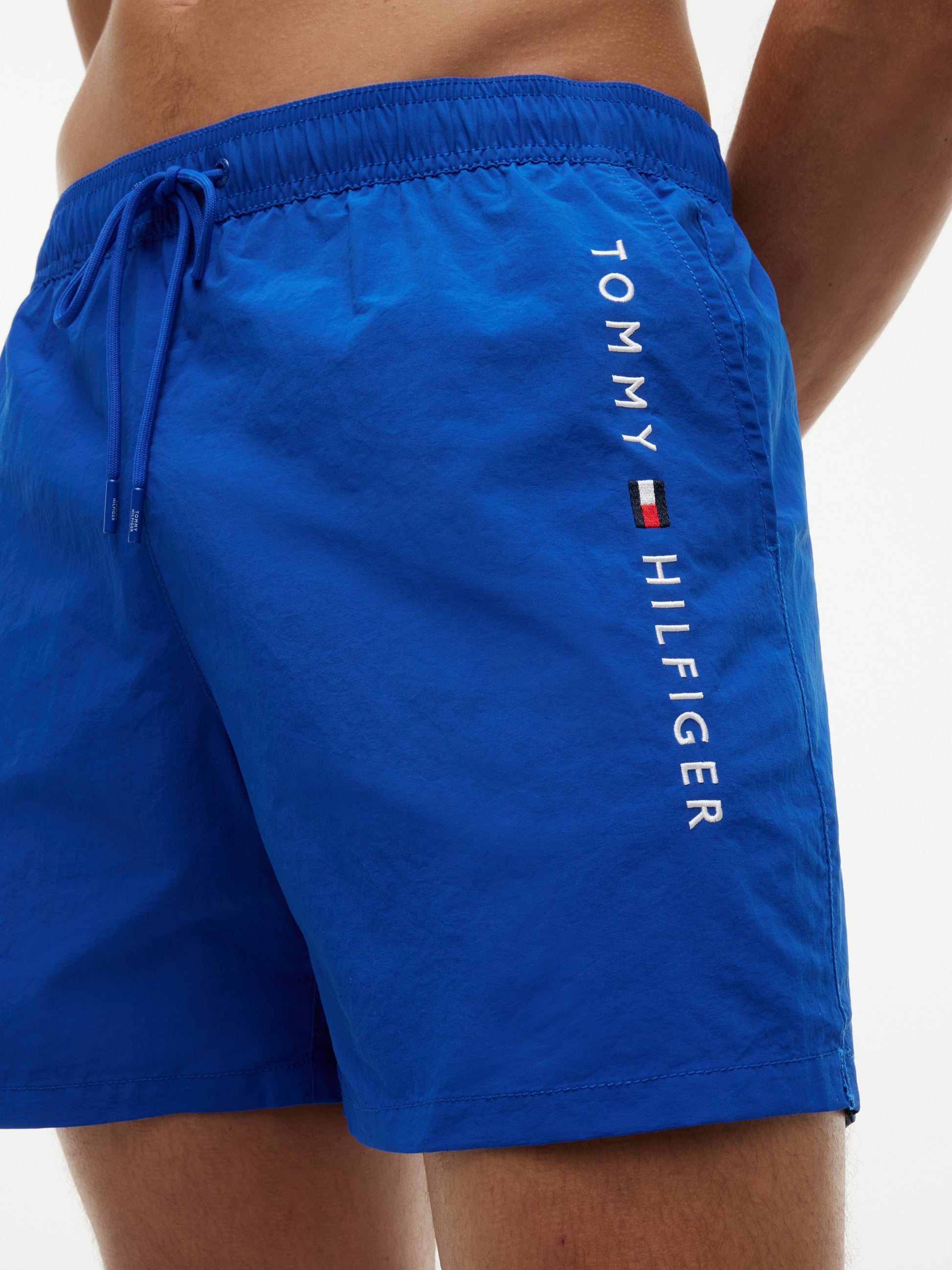 Tommy Hilfiger Costume Boxer Original Logo Mid Length Blu