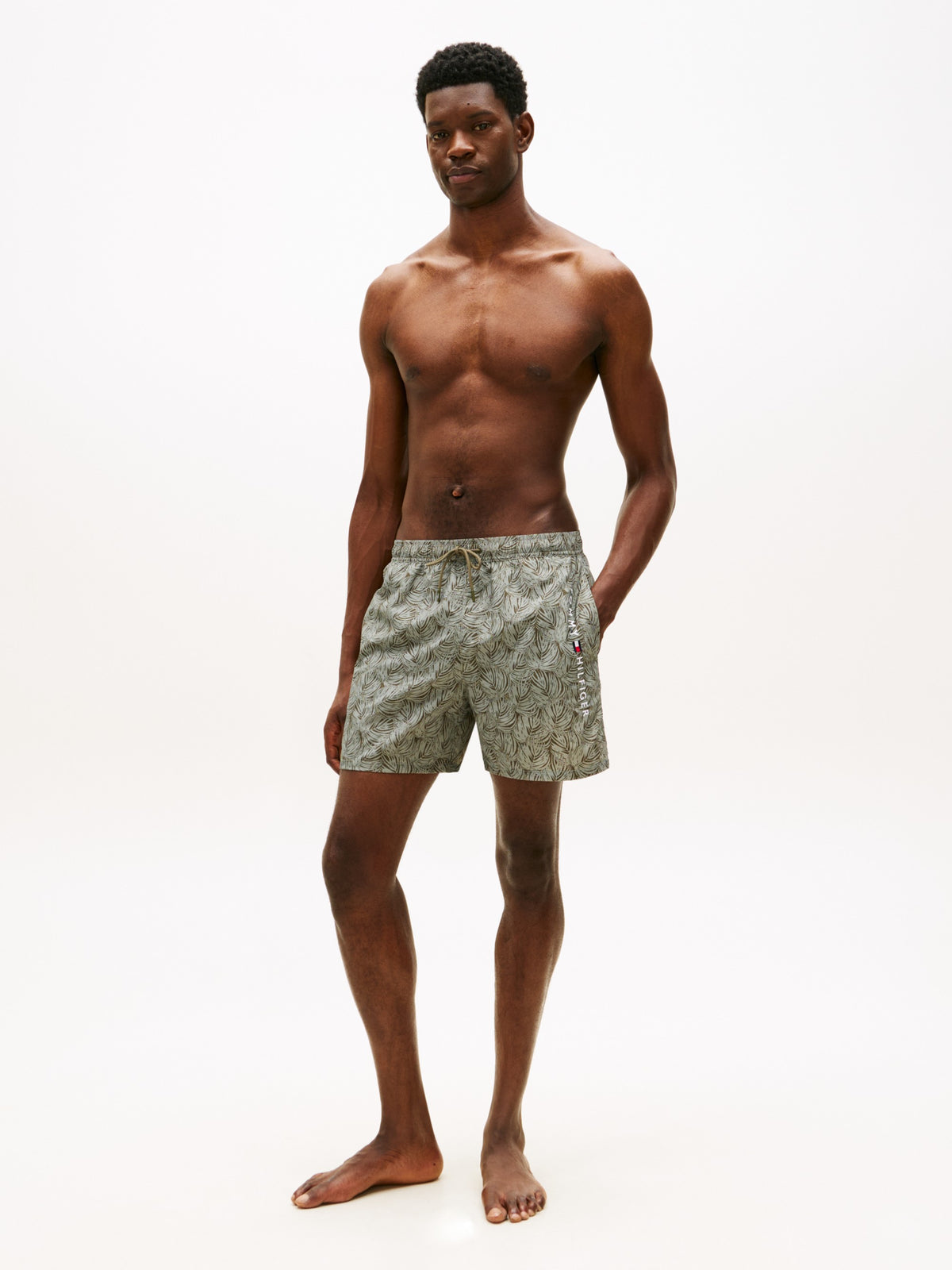 Tommy Hilfiger Costume Boxer Palm Leaf Verde