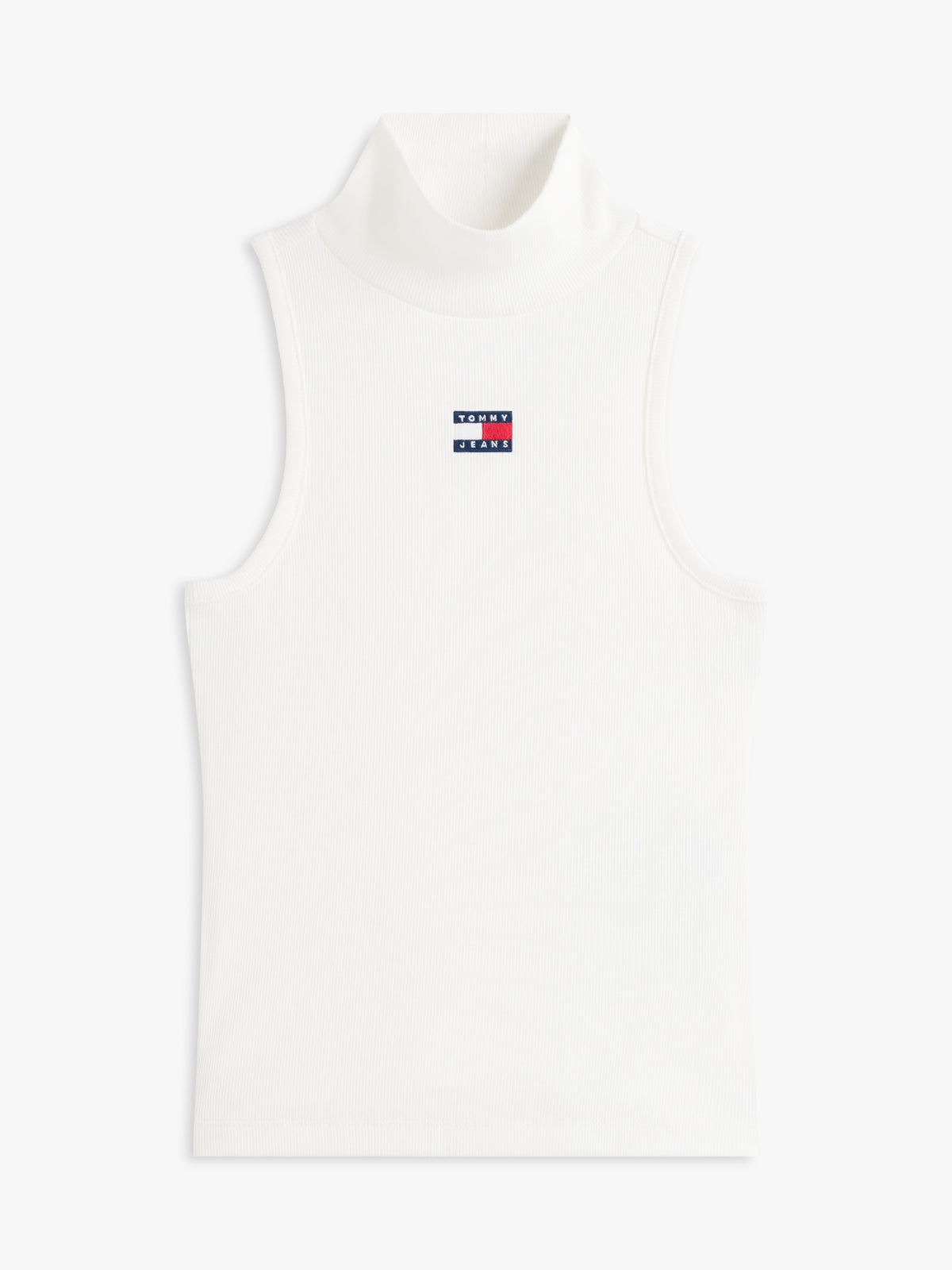 Tommy Hilfiger Felpa Logo Crew Bianco