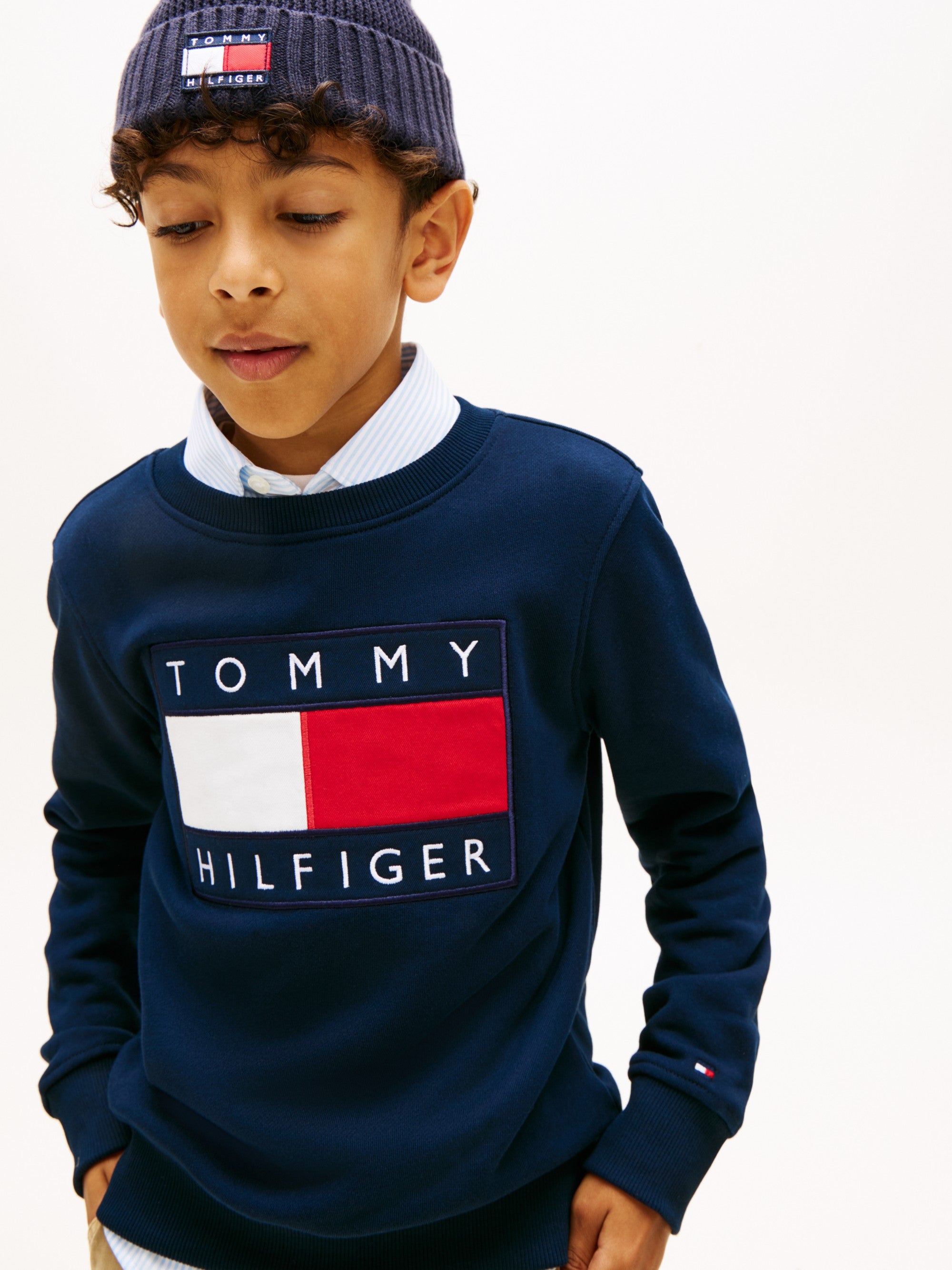 Tommy Hilfiger Felpa Essential Blu