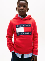 Tommy Hilfiger Felpa Logo Sweatshirt Rosso