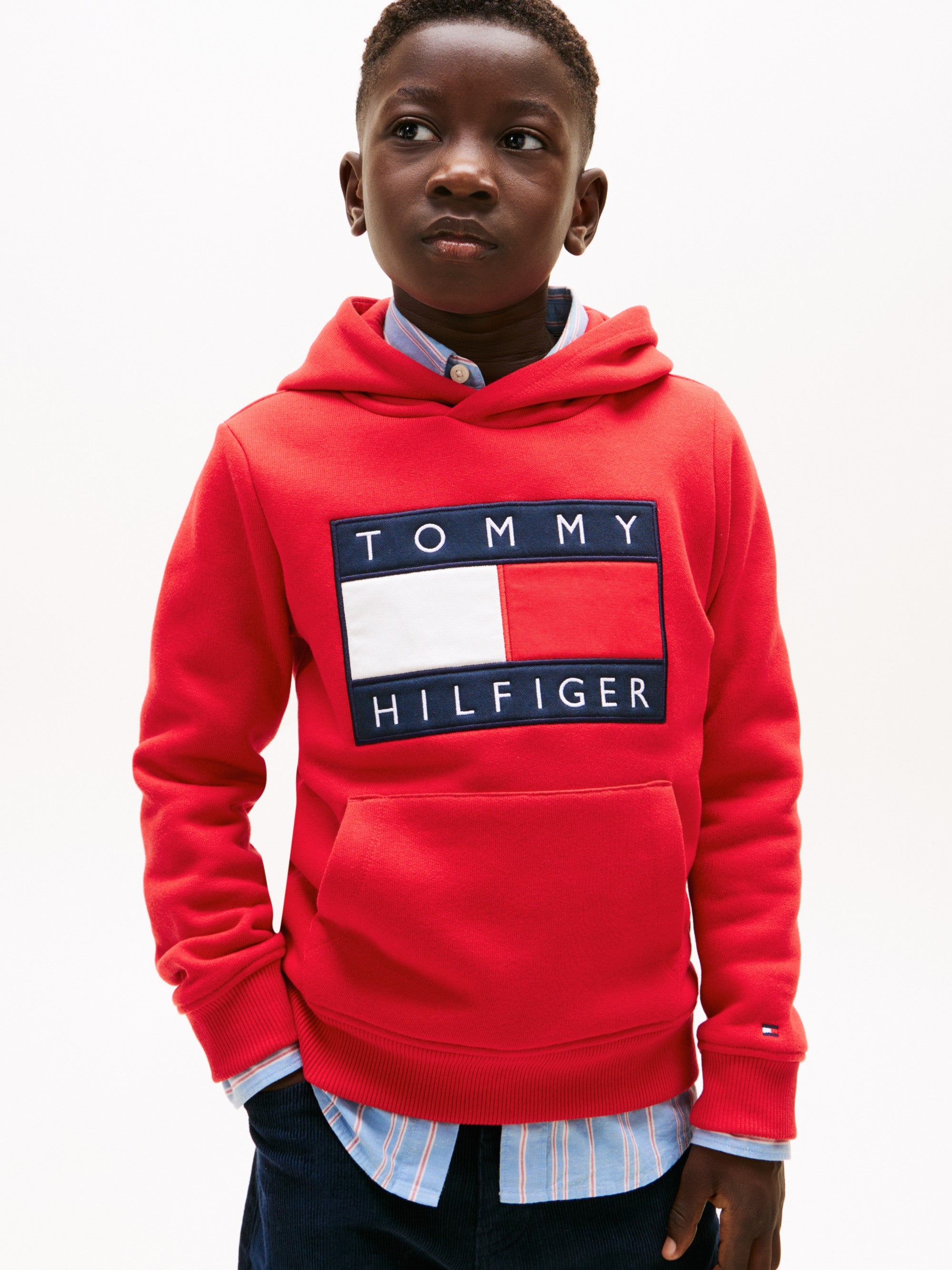 Tommy Hilfiger Felpa Logo Sweatshirt Rosso