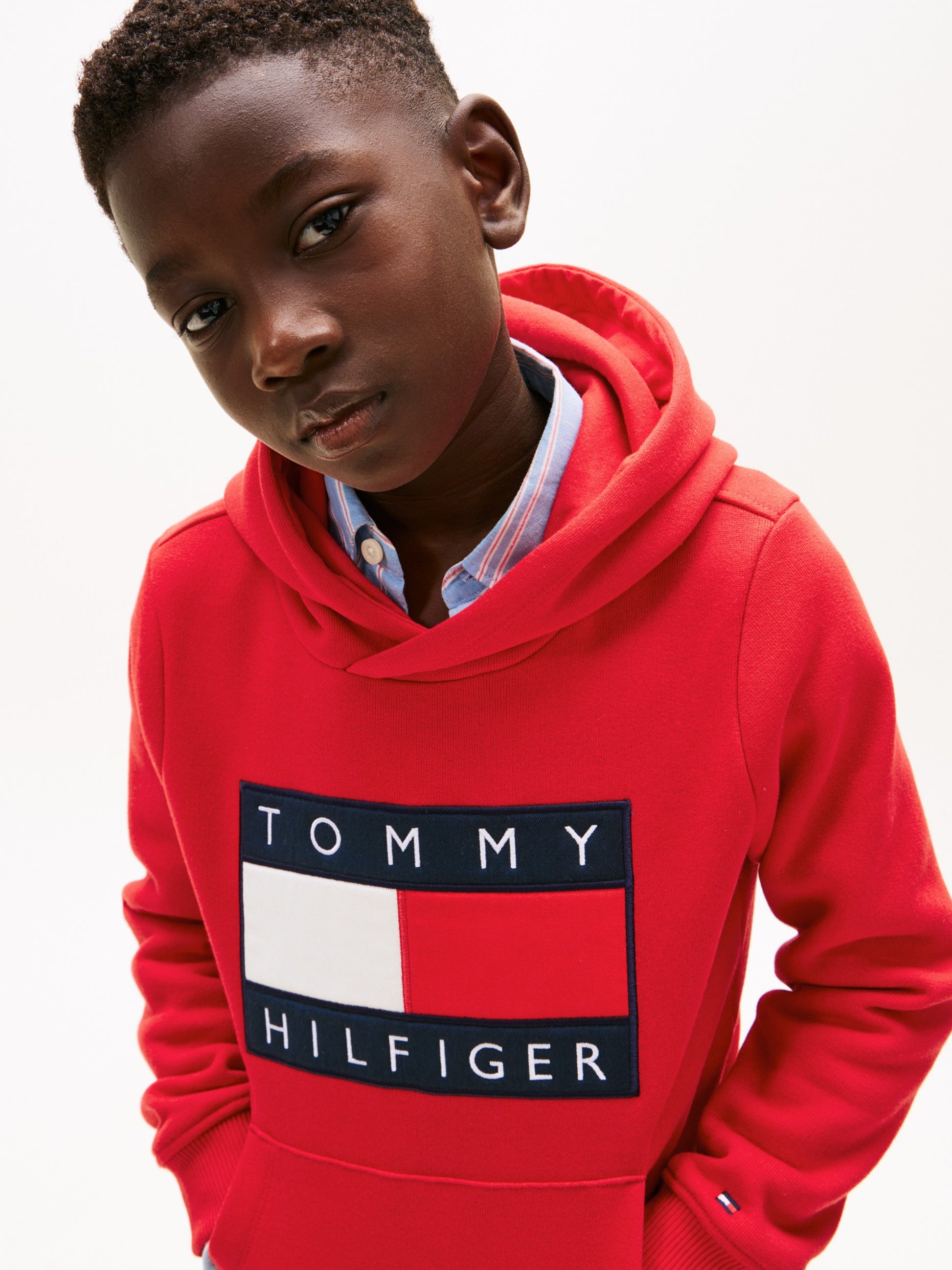 Tommy Hilfiger Felpa Logo Sweatshirt Rosso