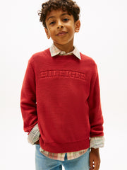 Tommy Hilfiger Felpa Logo Sweatshirt Rosso