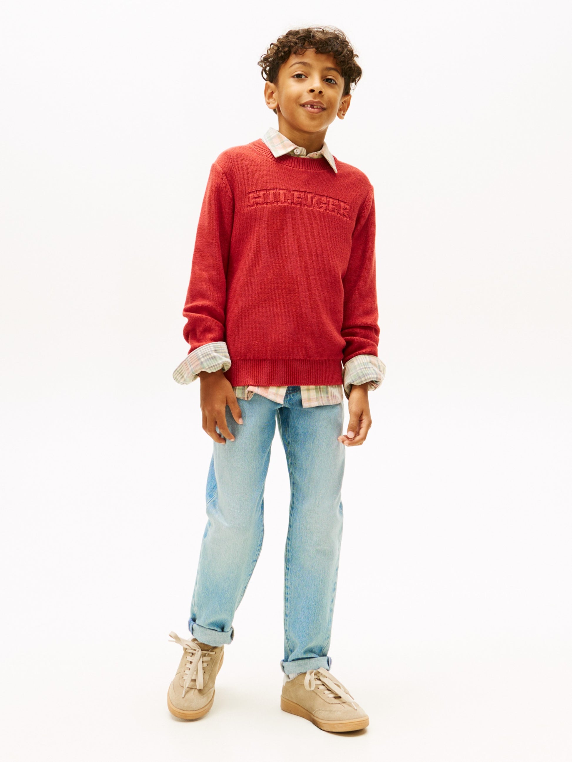 Tommy Hilfiger Felpa Logo Sweatshirt Rosso
