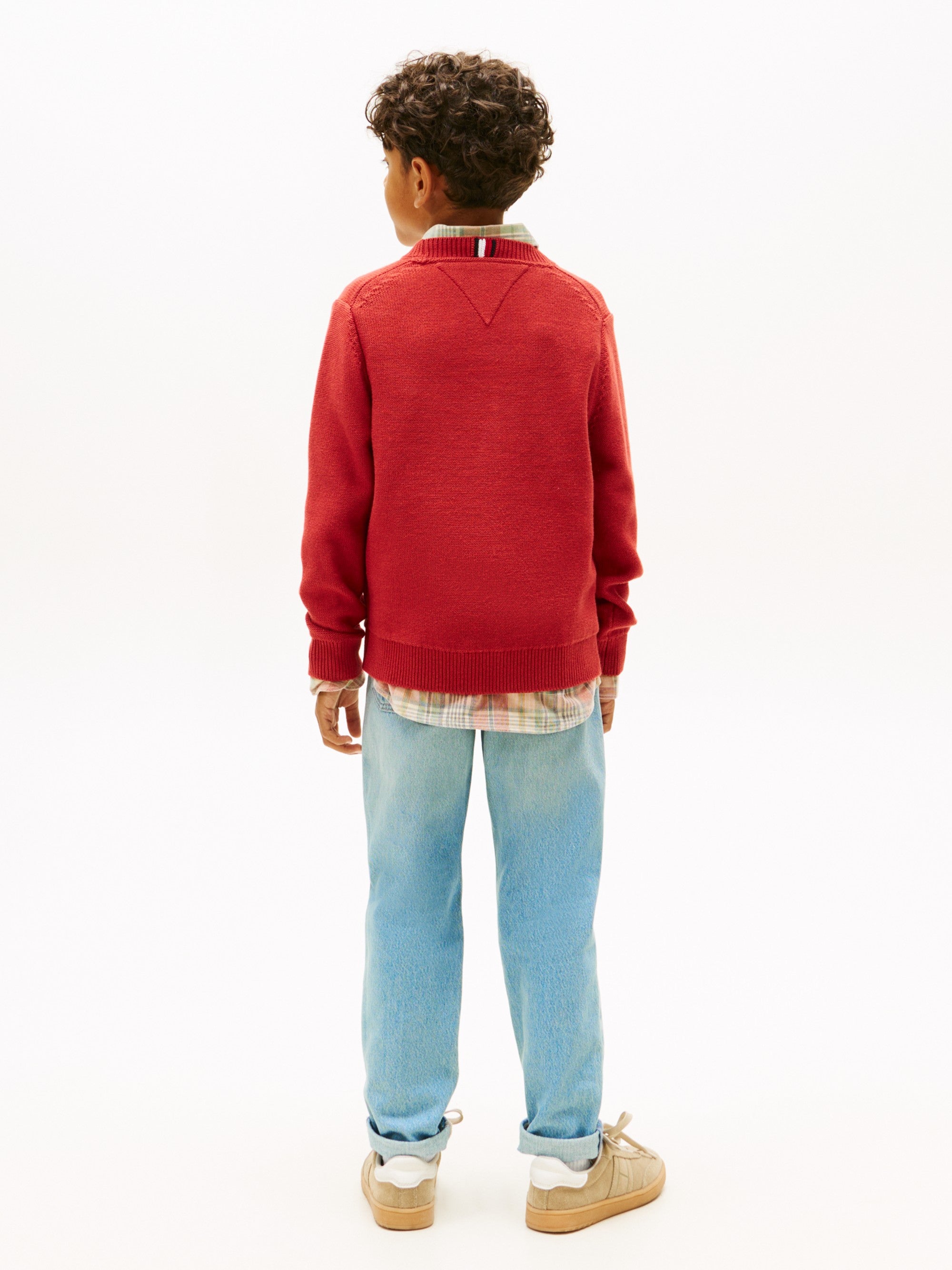 Tommy Hilfiger Felpa Logo Sweatshirt Rosso
