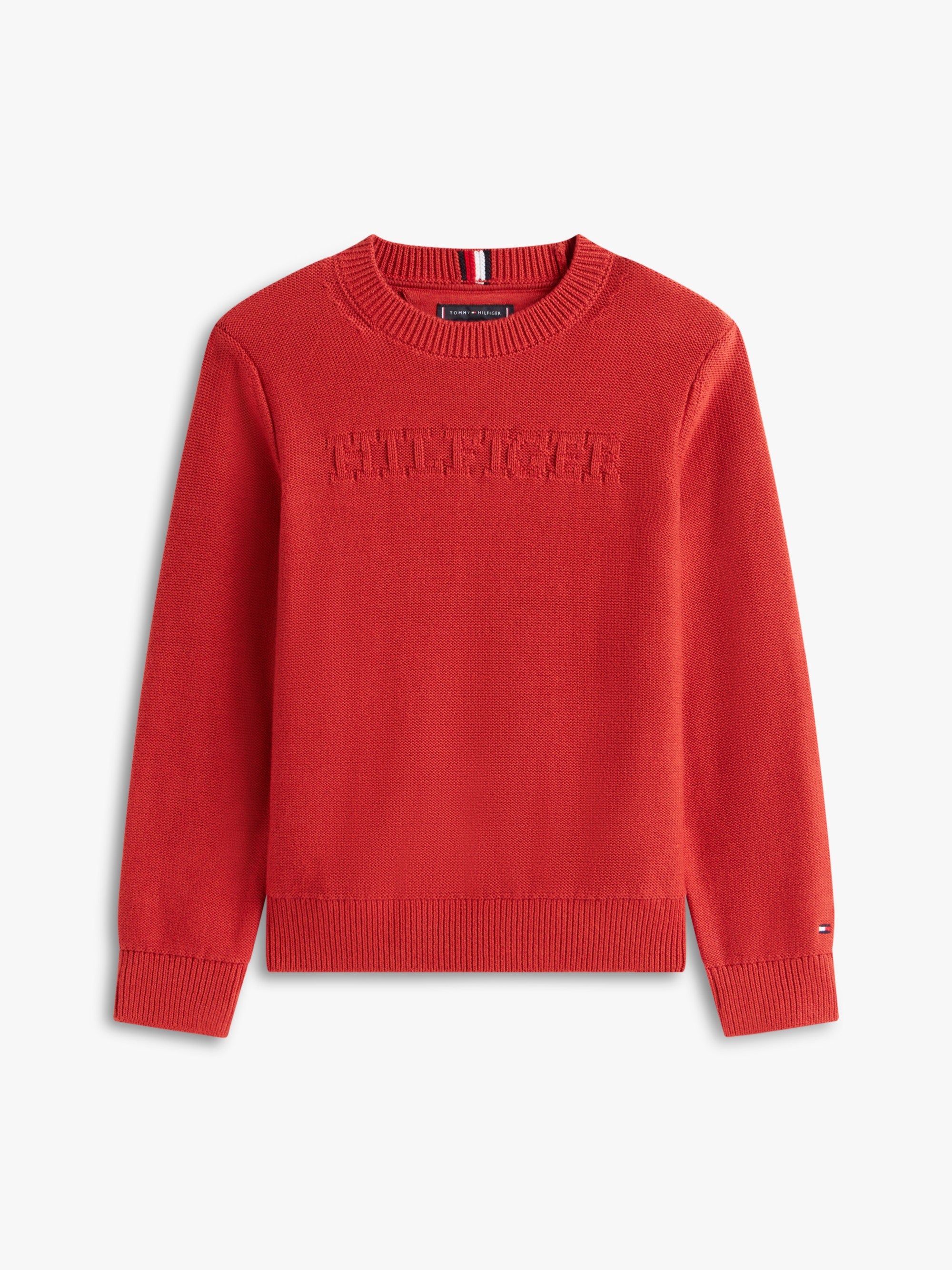 Tommy Hilfiger Felpa Logo Sweatshirt Rosso