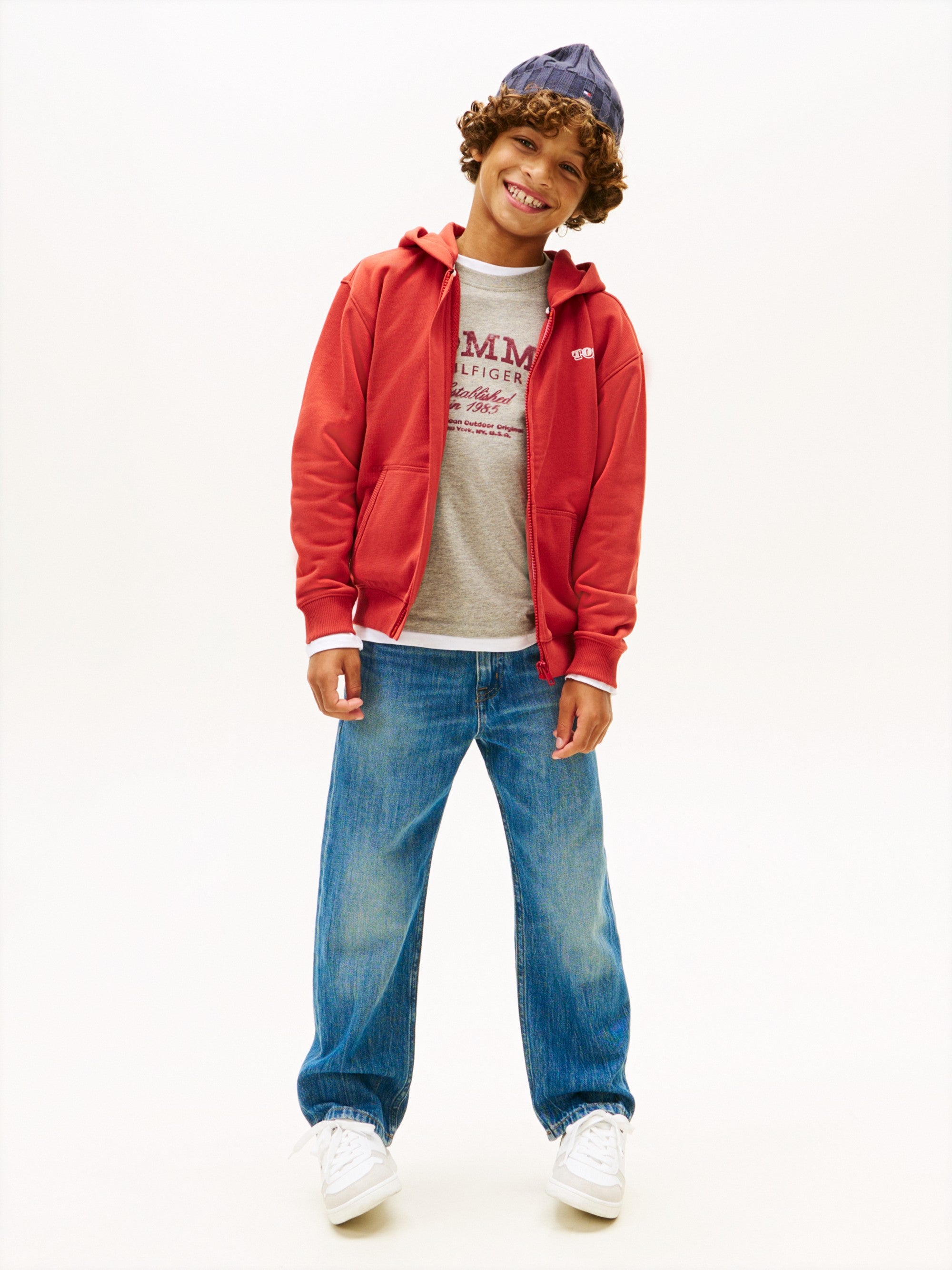 Tommy Hilfiger Felpa Logo Sweatshirt Rosso
