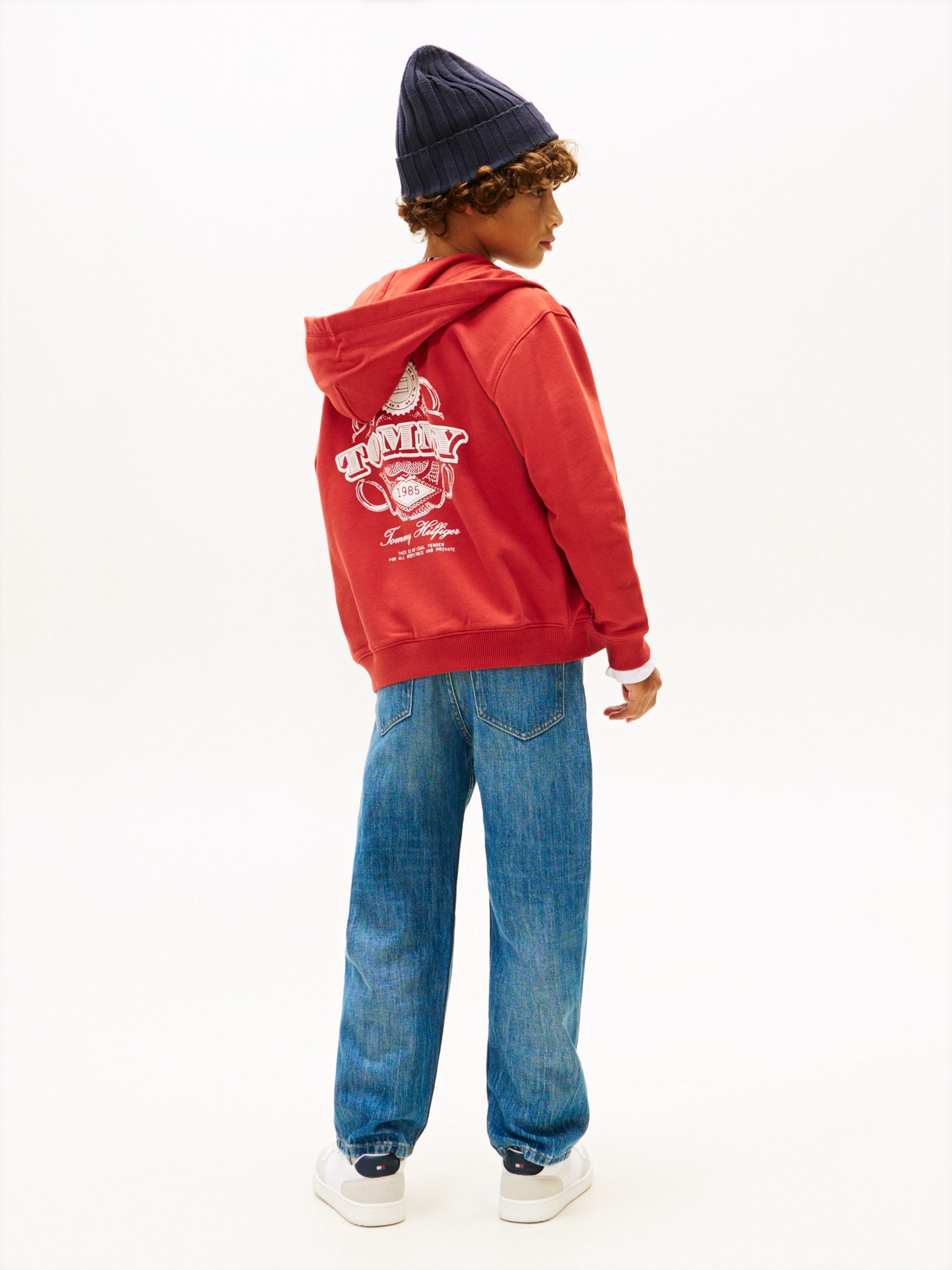 Tommy Hilfiger Felpa Logo Sweatshirt Rosso