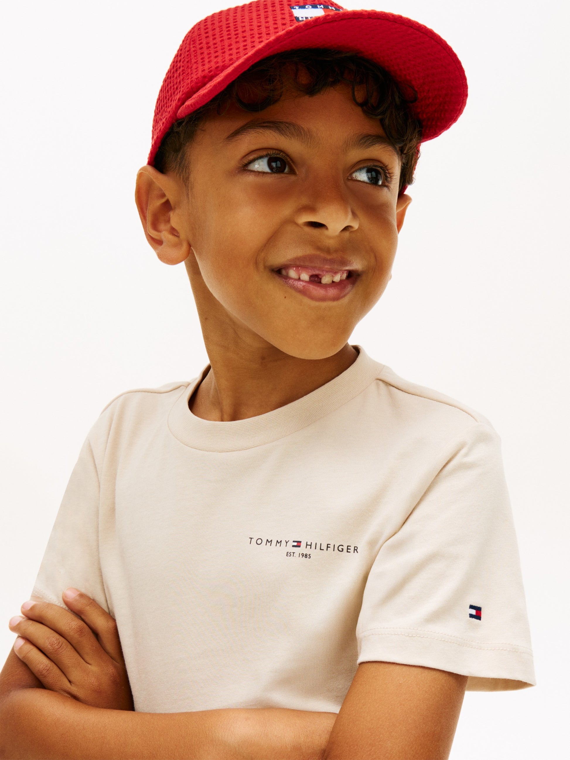 Tommy Hilfiger T-Shirt Essential Logo Beige