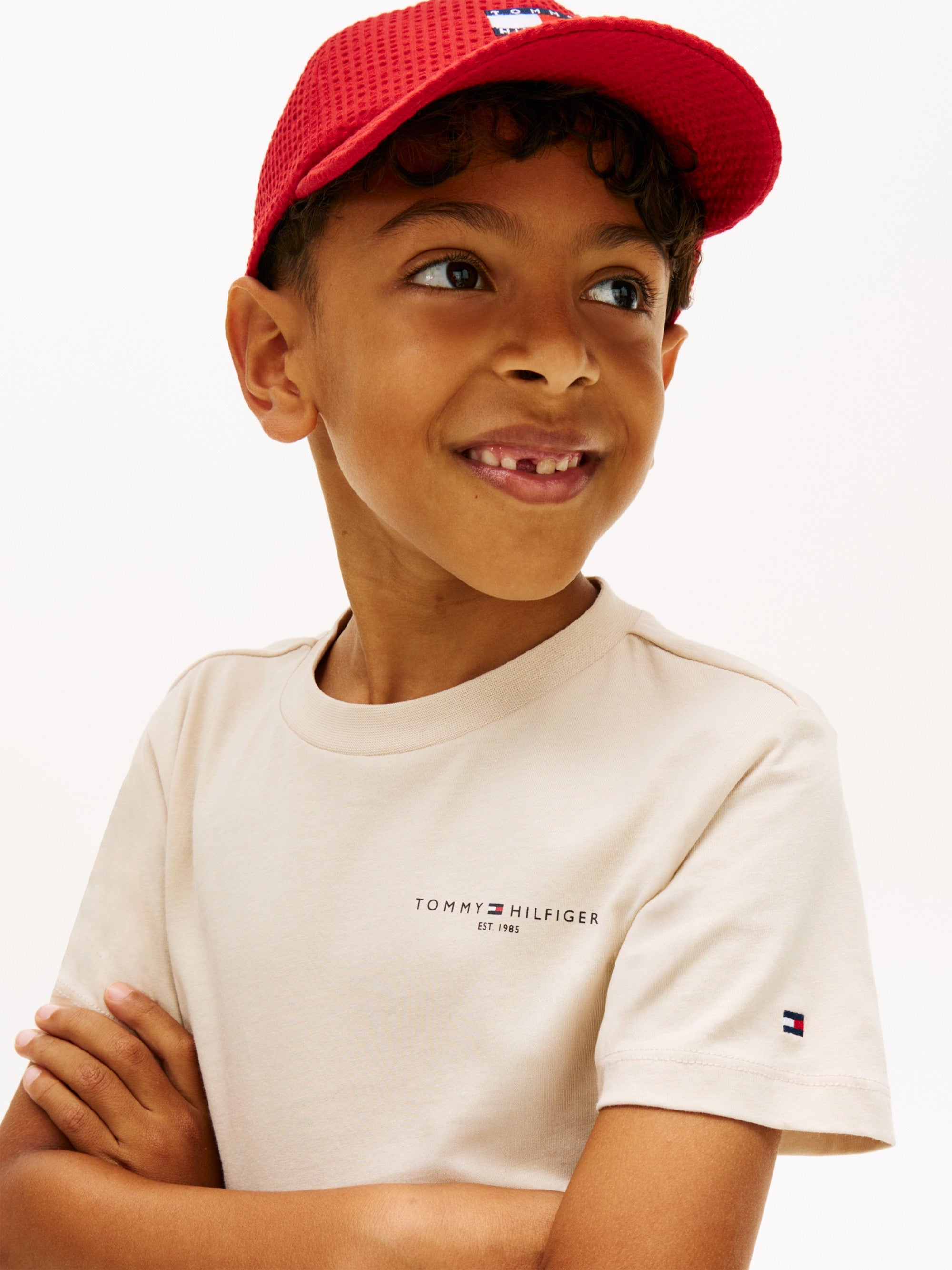 Tommy Hilfiger T-Shirt Essential Logo Beige