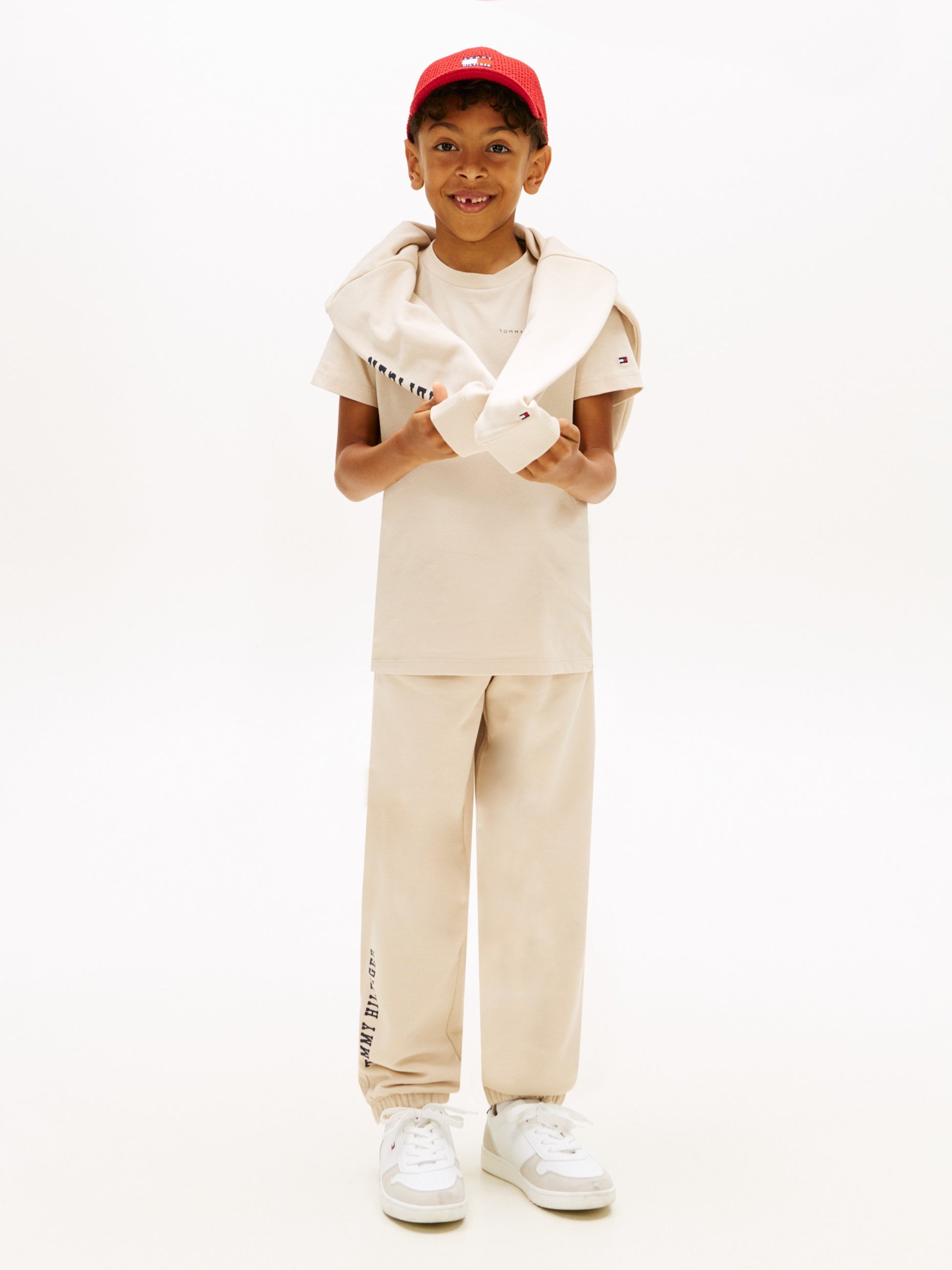 Tommy Hilfiger T-Shirt Essential Logo Beige