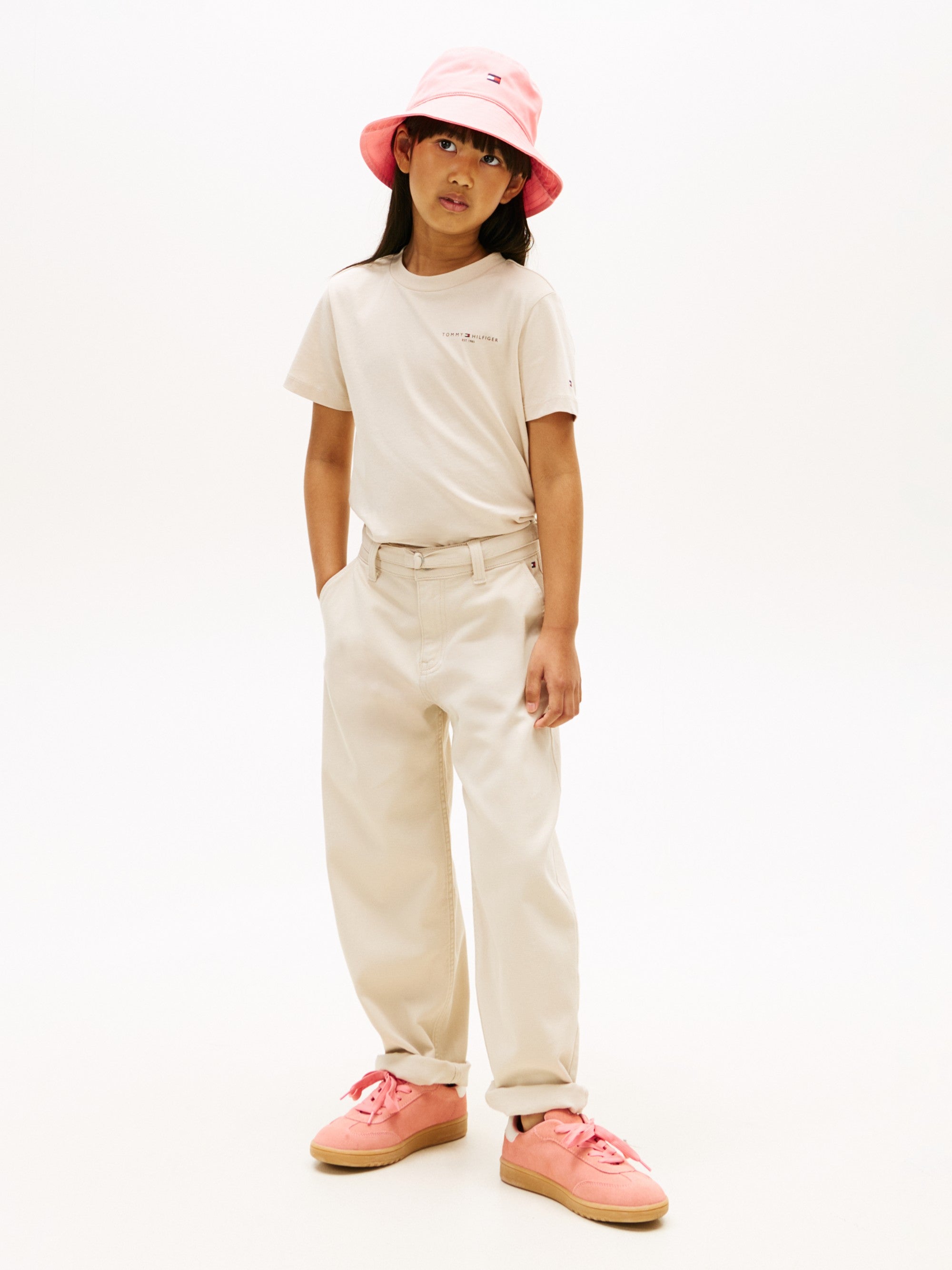Tommy Hilfiger T-Shirt Essential Logo Beige