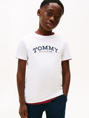Tommy Hilfiger T-Shirt Essential Logo Bianco