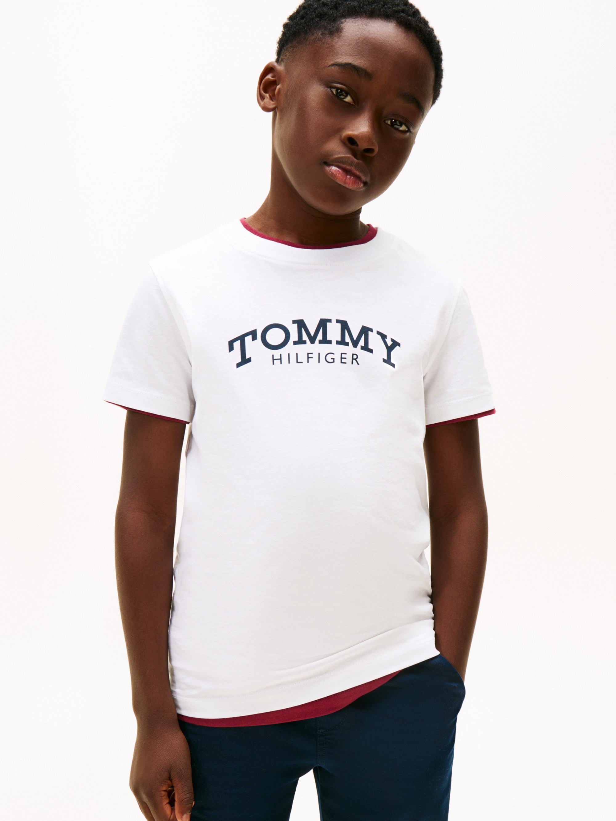 Tommy Hilfiger T-Shirt Essential Logo Bianco