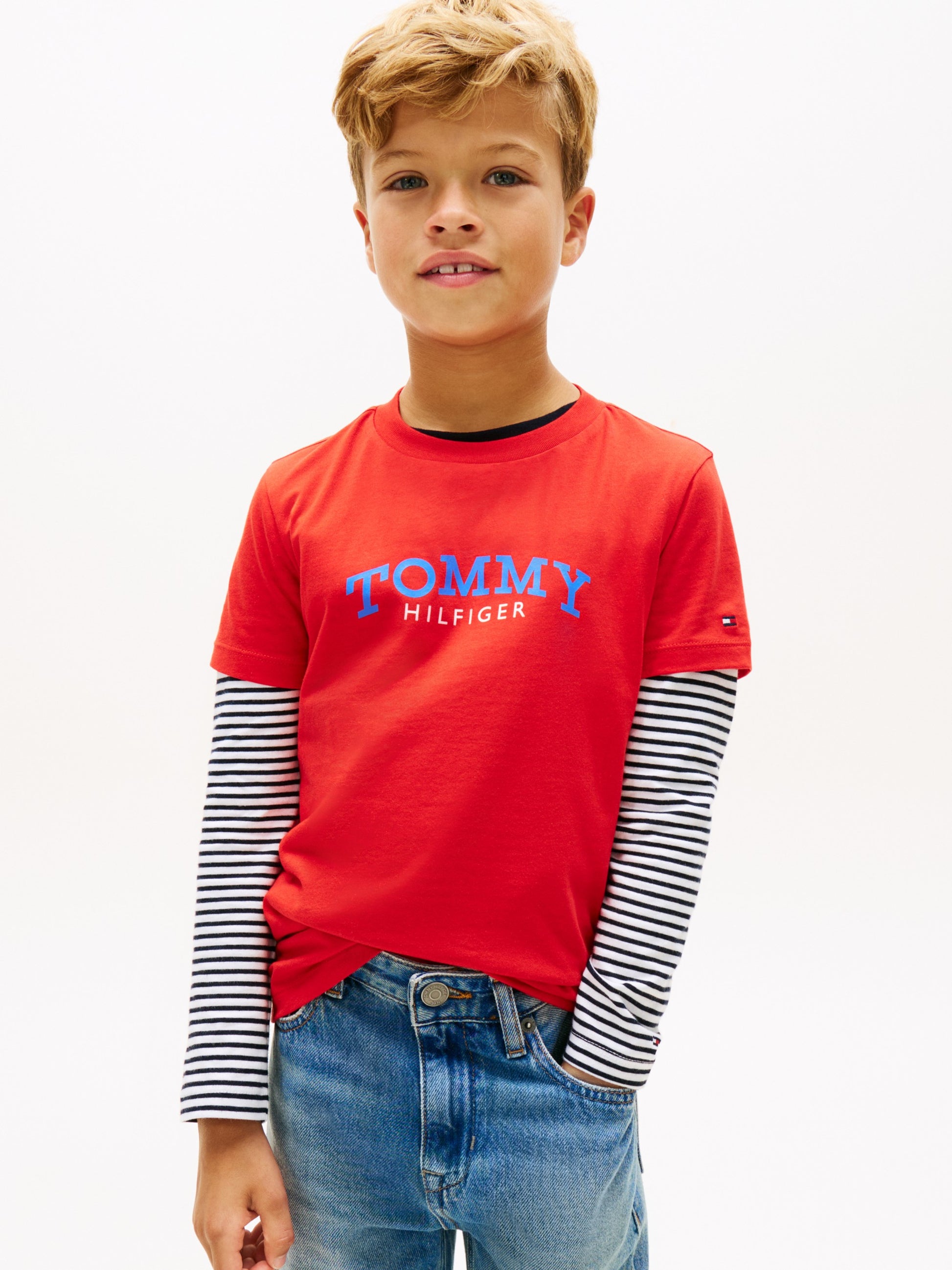Tommy Hilfiger T-Shirt Logo Rosso